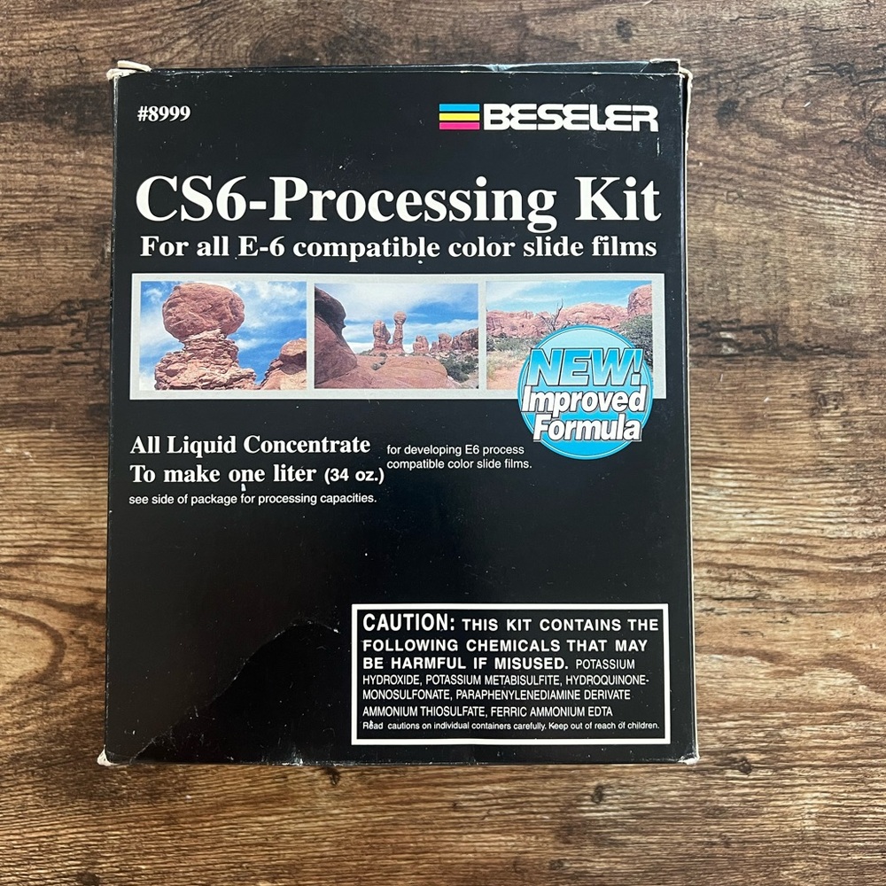 Beseler CS6- Processing Kit For all E-6 Compatible color slide films